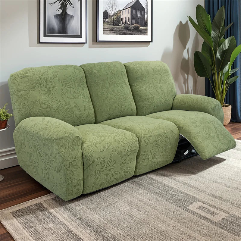 Elegant Stretch Jacquard Recliner Sofa Covers for Cozy Living Rooms