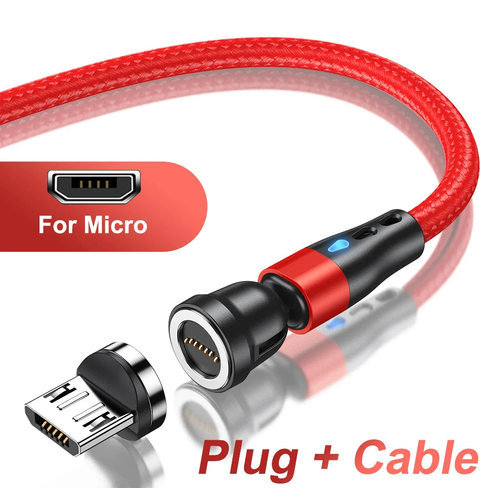 5A Magnetic Fast Charging Cable | 540° Rotating Design