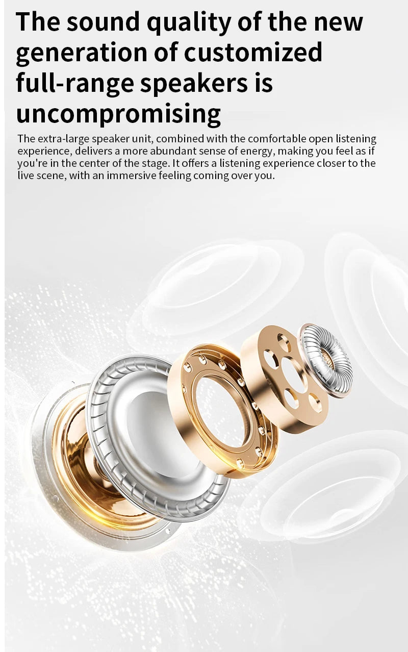 Wireless AI Translation Ear Clip | Bluetooth 5.49 Open-Ear Earbuds
