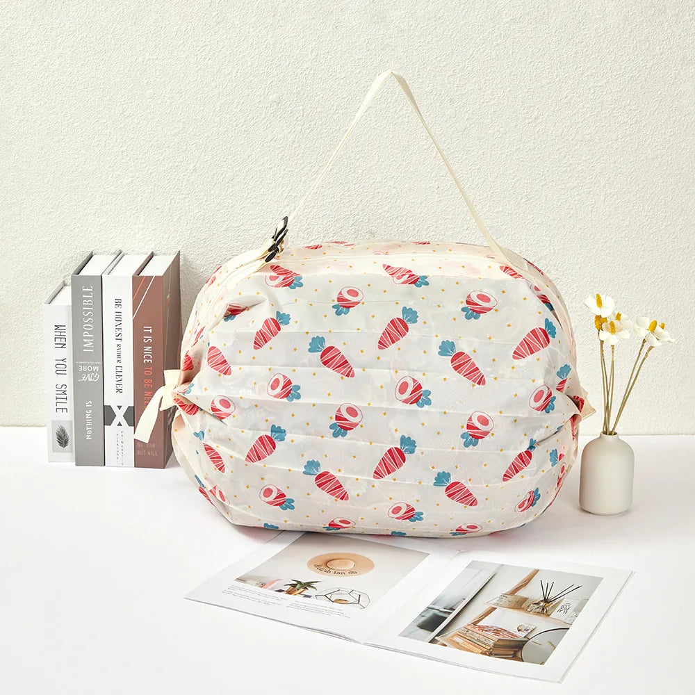 Portable Foldable Tote Bag | Reusable Shopping Shoulder Bag