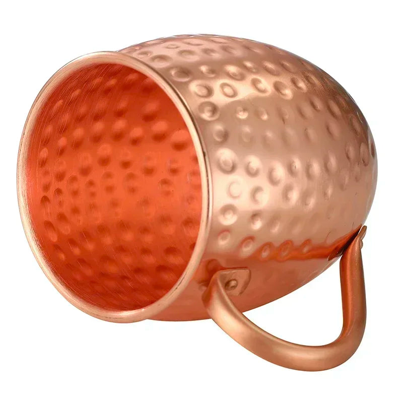 Copper Moscow Mule Mug Durable Coppery Beer Mugs Coffee Mug Milk Cup Pure Copper Cup Drinkware