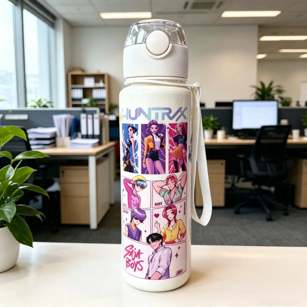 3D Printed Cartoon Water Bottle | Colorful & Portable 700ML
