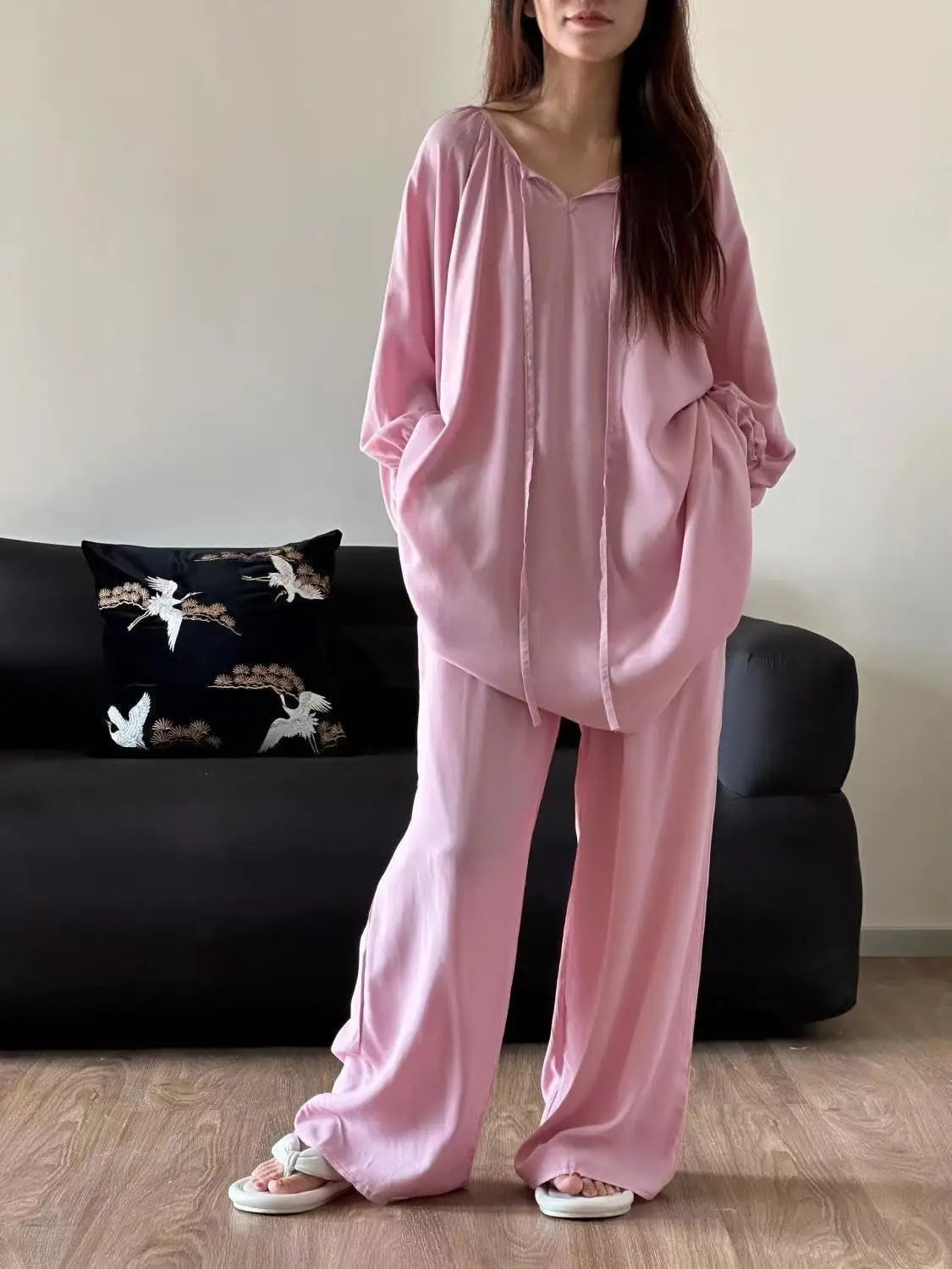 Women's Loose Pajamas Set | Cozy Oversized Sleepwear for Home