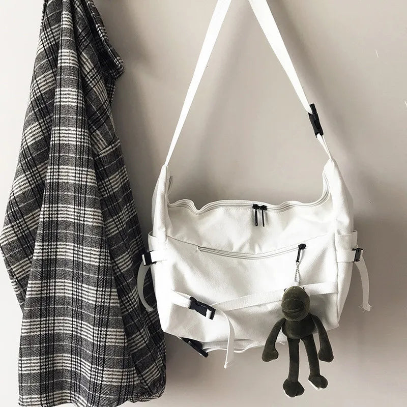 Stylish Canvas Crossbody Bag for Women | Versatile Messenger Purse