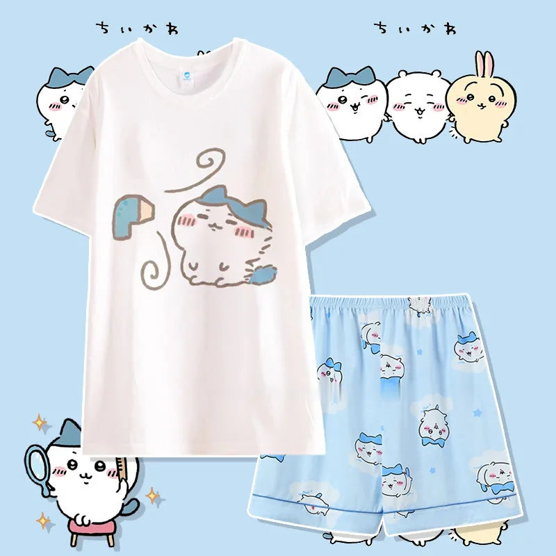 Cute Cartoon Pattern Summer Pajamas for Relaxed Comfort