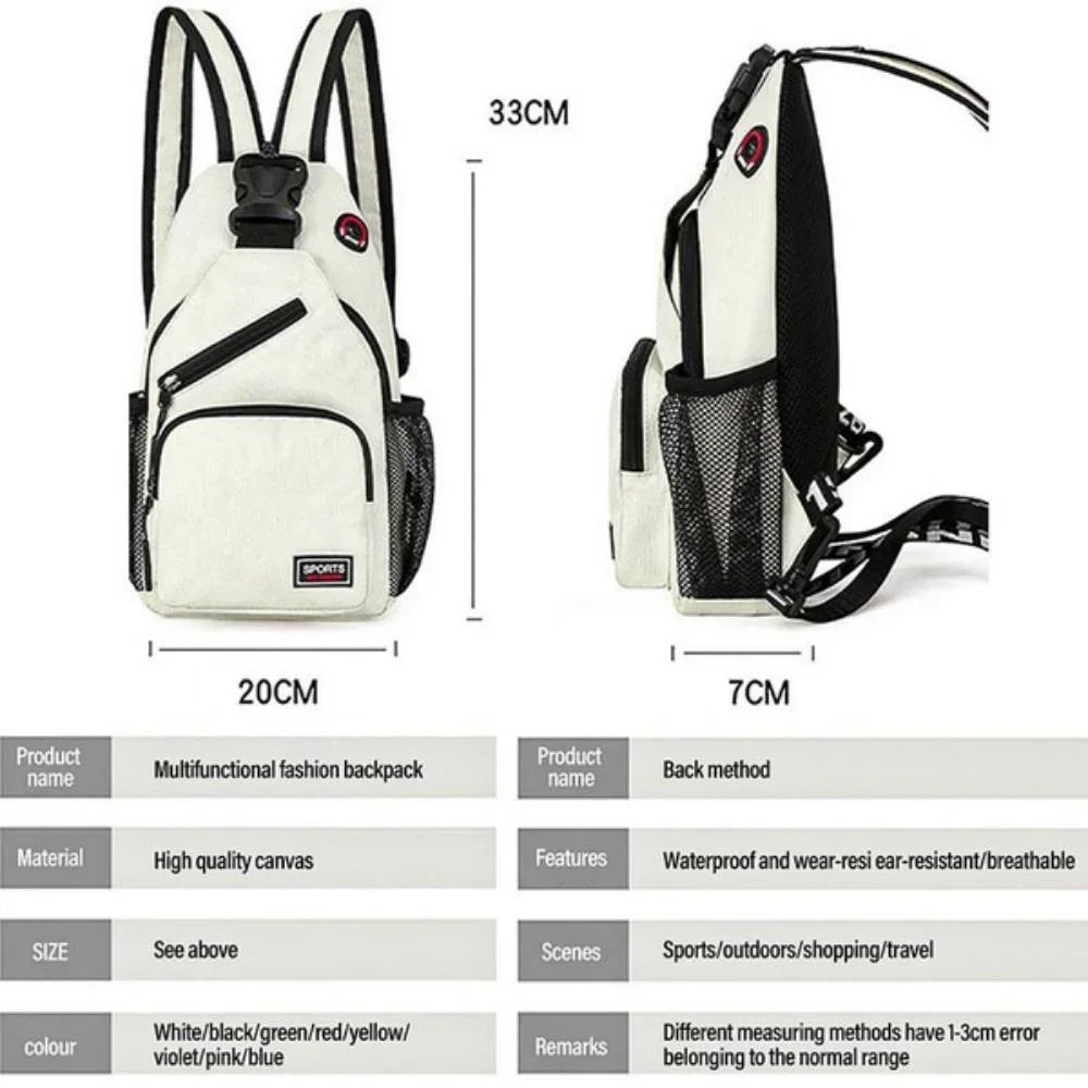Multi-functional Messenger Backpack with Headphone Hole | Travel Companion