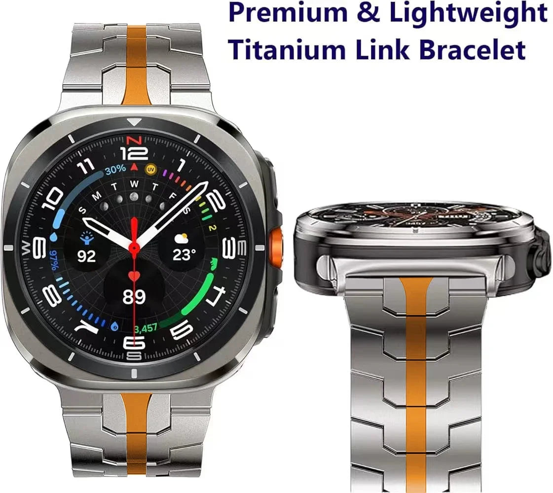 Luxury Titanium Band for Galaxy Watch Ultra 47mm | Metal Bracelet