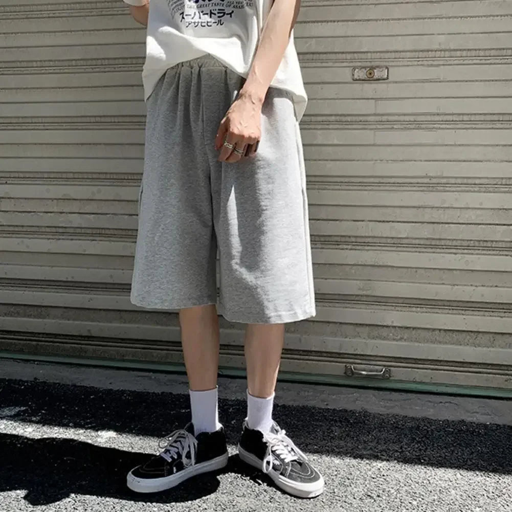 Men's Casual Baggy Sweatpants Shorts | Comfortable Knee-Length Joggers
