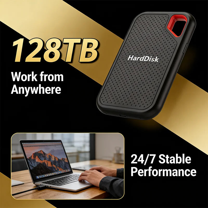Slim Portable 4TB External SSD | High-Speed Data Storage Solution