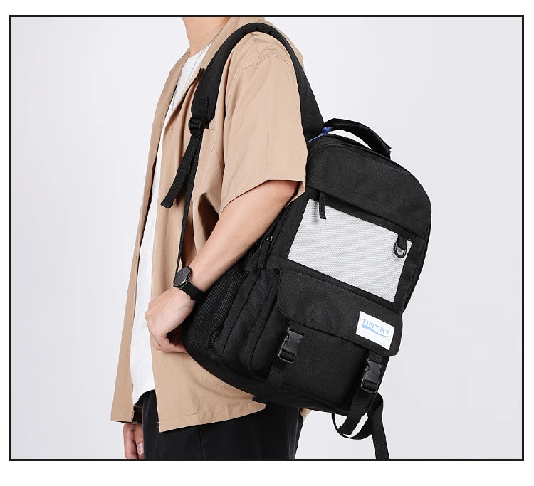 Durable Multi-Color Polyester Backpack | Spacious Casual Bag