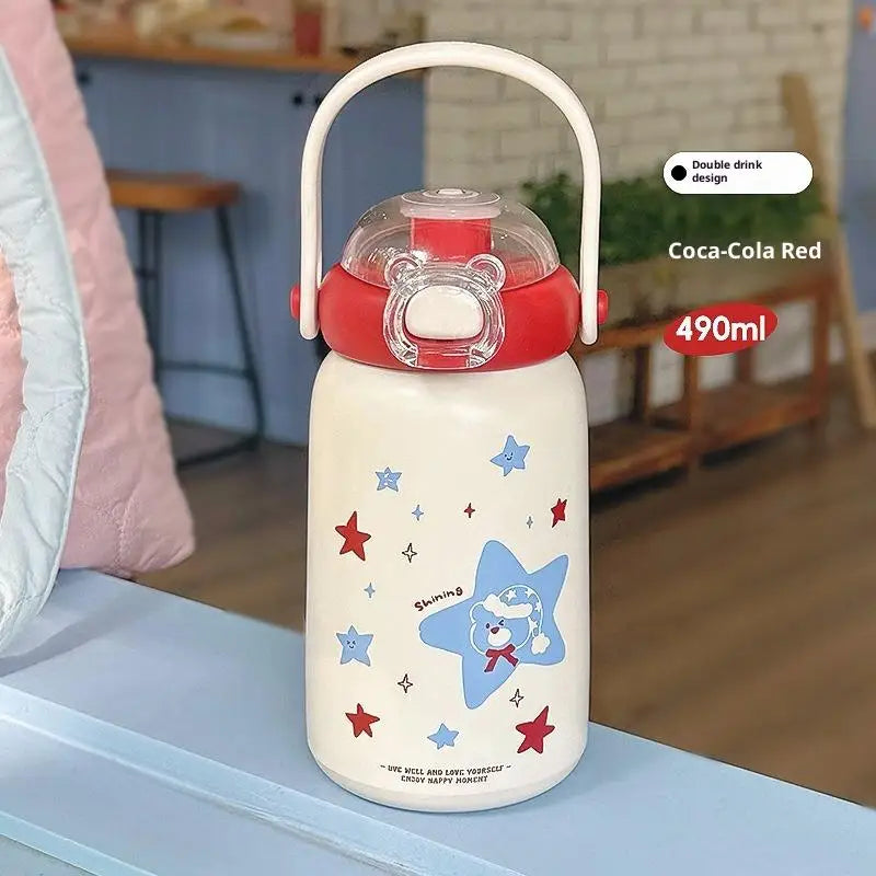 Cute Portable Stainless Steel Thermos Cup for Kids | Durable Drinkware