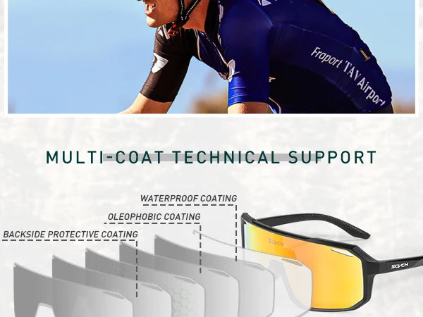 SCVCN Cycl Glasses Photochromic Cycling Sunglasses Men UV400 Eyewear Sports MTB Outdoor Goggles Bicycle Glasses Women Sunglasses