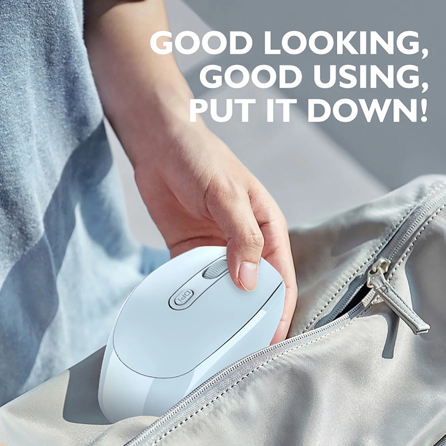 Ergonomic Wireless Silent Mouse | Rechargeable & Dual Mode