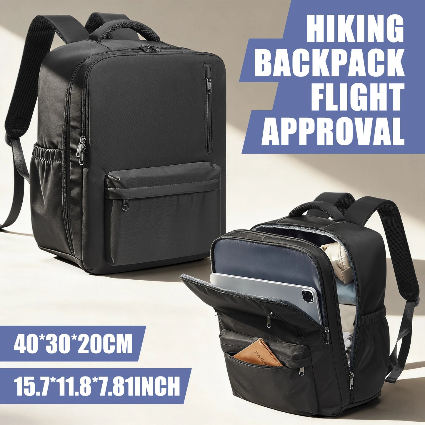 Mochila de Viaje de Gran Capacidad | Ideal como Equipaje de Mano para la Escuela y Viajes