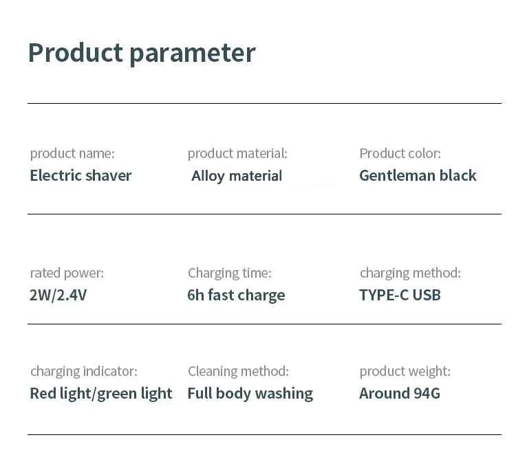Mini Electric Razor for Men | Waterproof, Irritation-Free Shaving