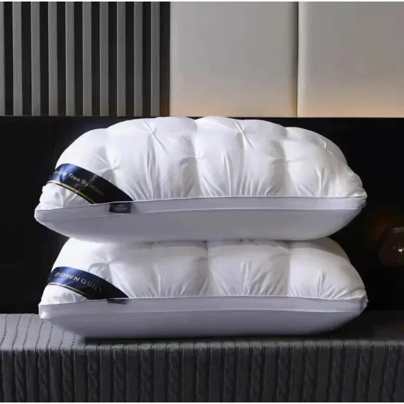 Luxury 100% Cotton Goose Down Pillow | Comfortable Bedding Gift