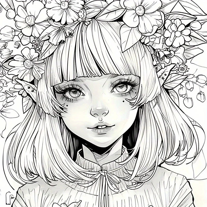 Adult 20x20cm Coloring Book | Stress Relief & Mindfulness