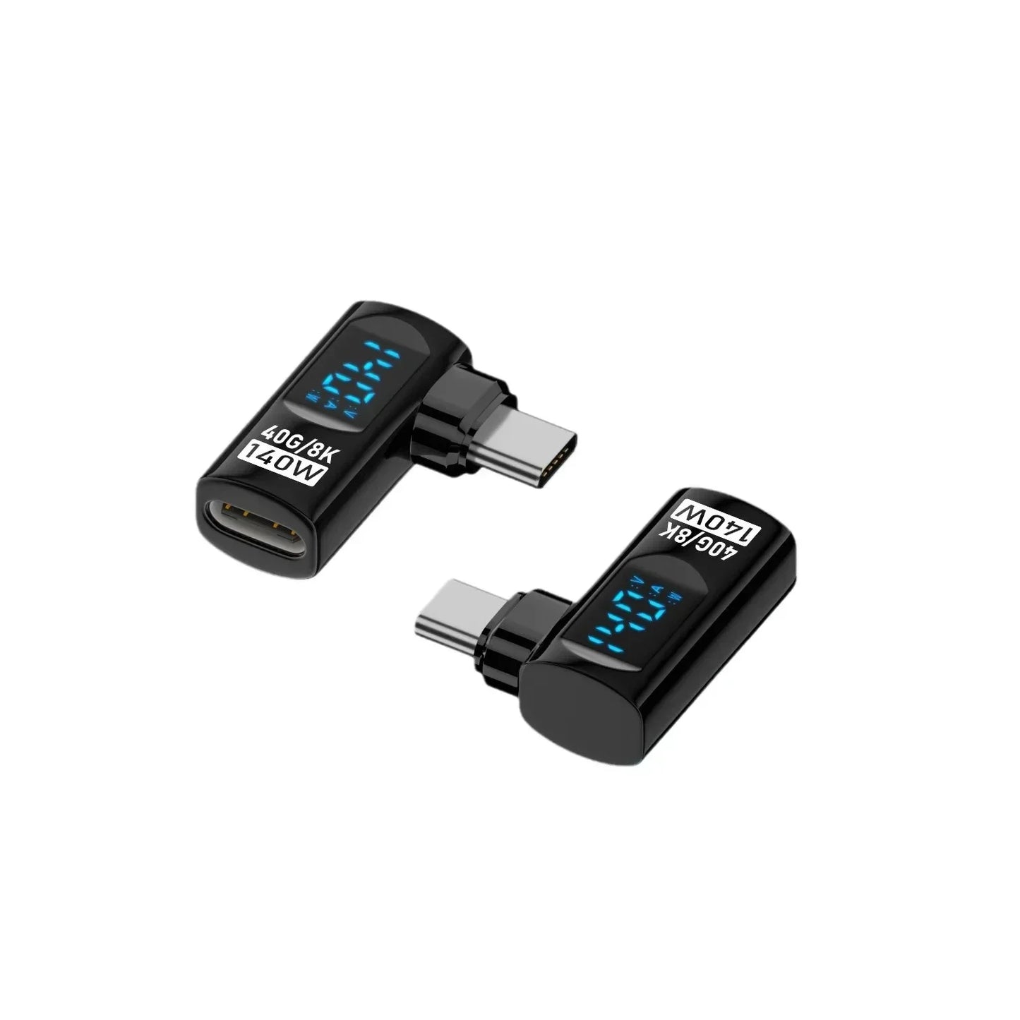 Right Angle USB C Adapter | 40Gbps Data Transfer & 8K Video