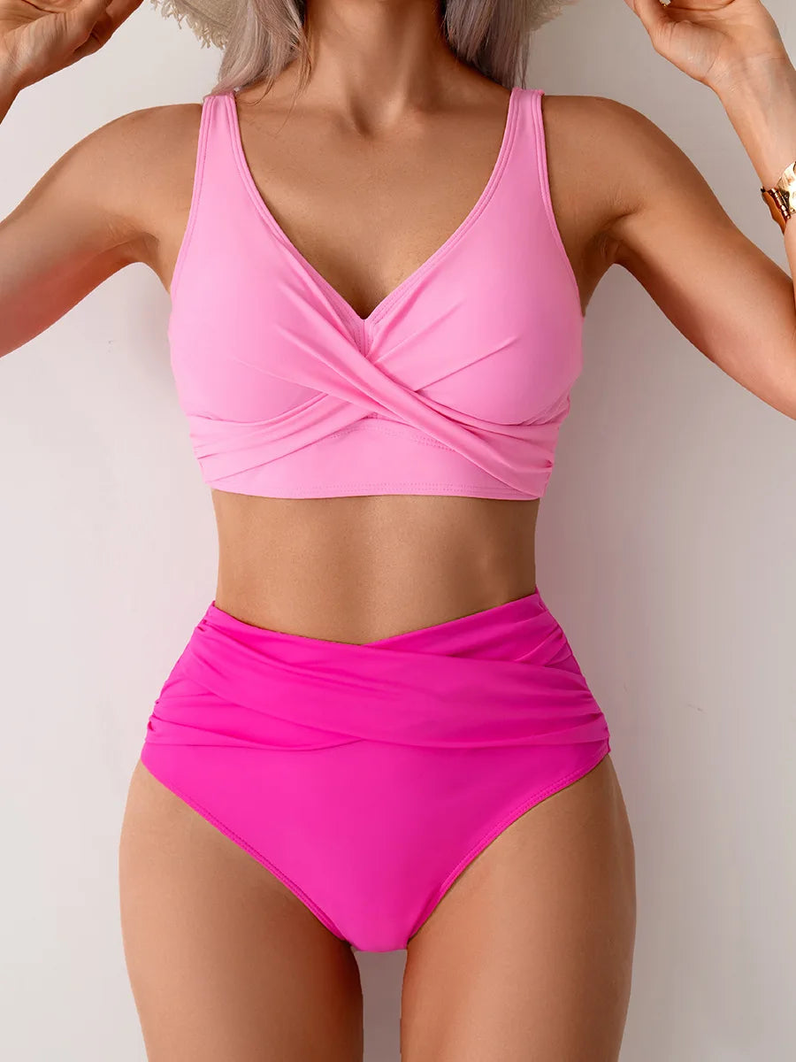 Stylish High Waist Bikini Set for Women | Perfect Beach Swimwear