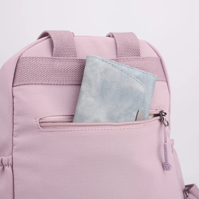 Durable Waterproof Nylon Backpack for Women | Travel & School