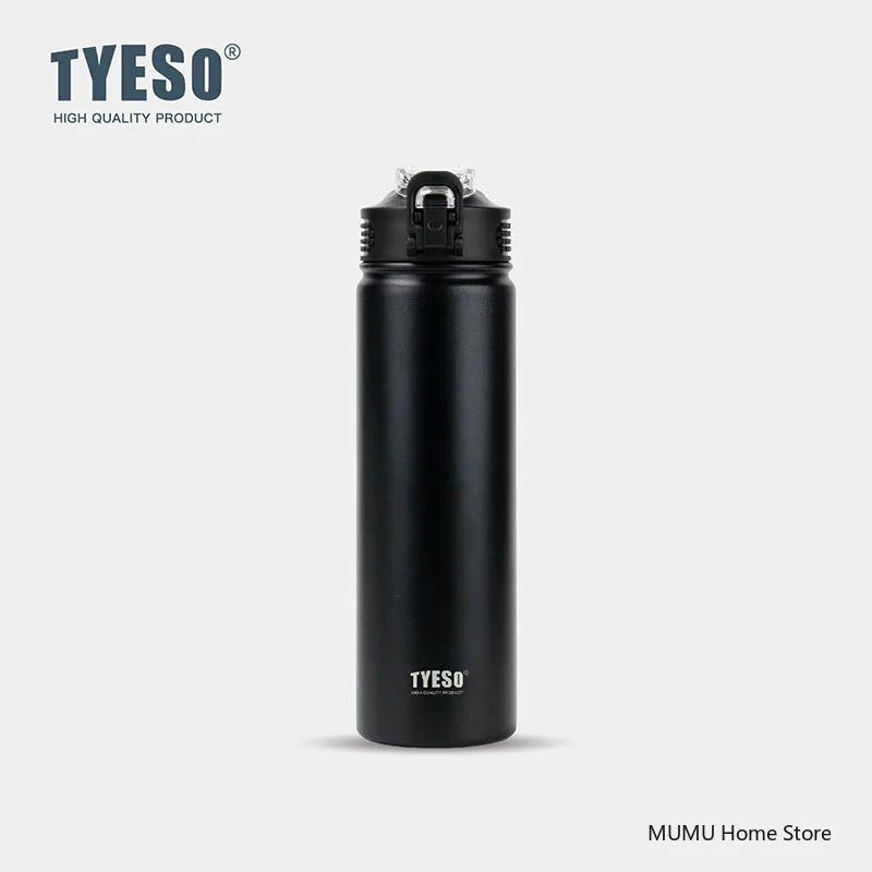 Stainless Steel Insulated Water Bottle with Straw - 600/750ML
