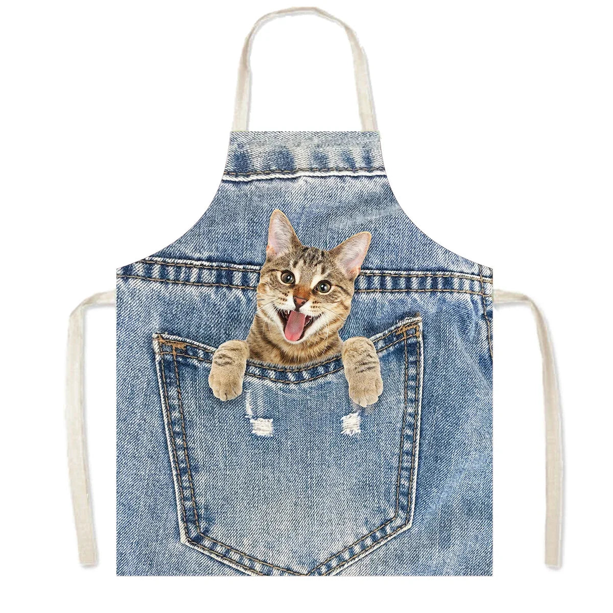 Funny Cat & Dog Apron | Unique Kitchen & Cleaning Pinafore