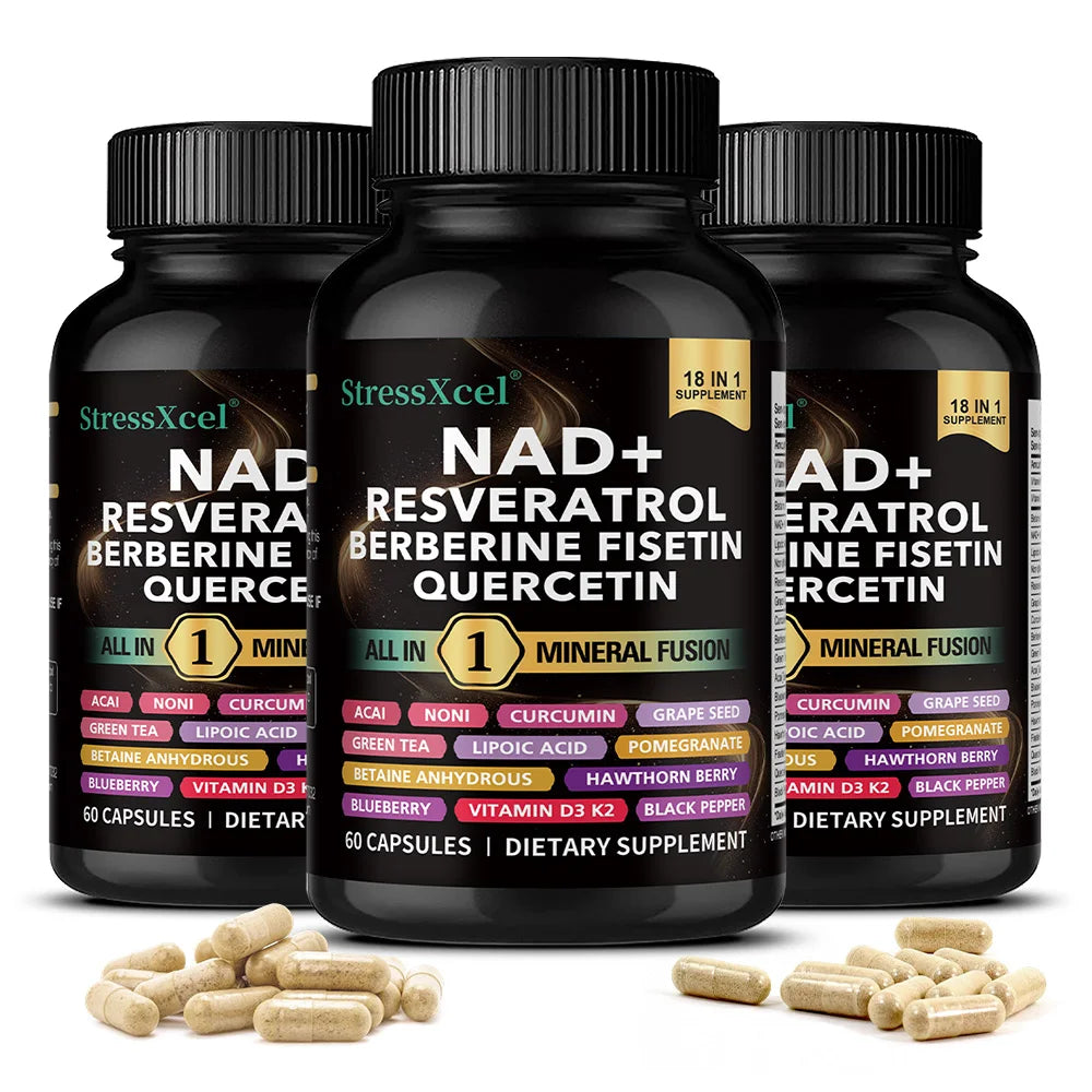 NAD+ Supplement with Resveratrol & Quercetin | Energy & Longevity