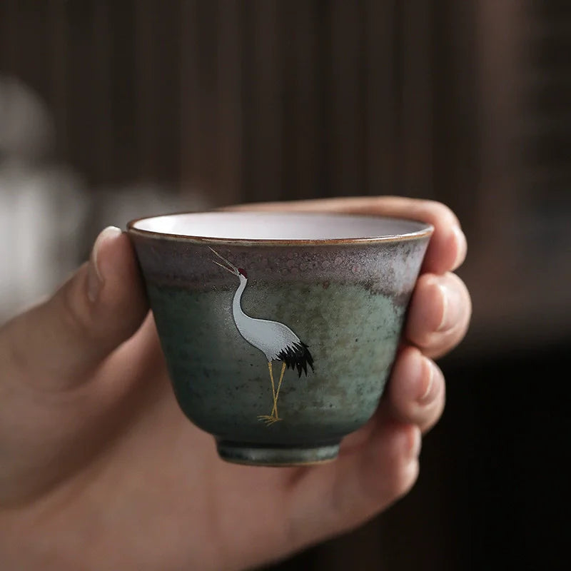 Elegant Japanese Style Ceramic Coffee Cup | Eco-Friendly Drinkware