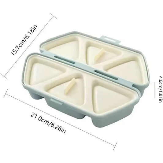Molde de sushi de 6 cuadrículas | Herramienta perfecta para onigiri bento con forma de triángulo