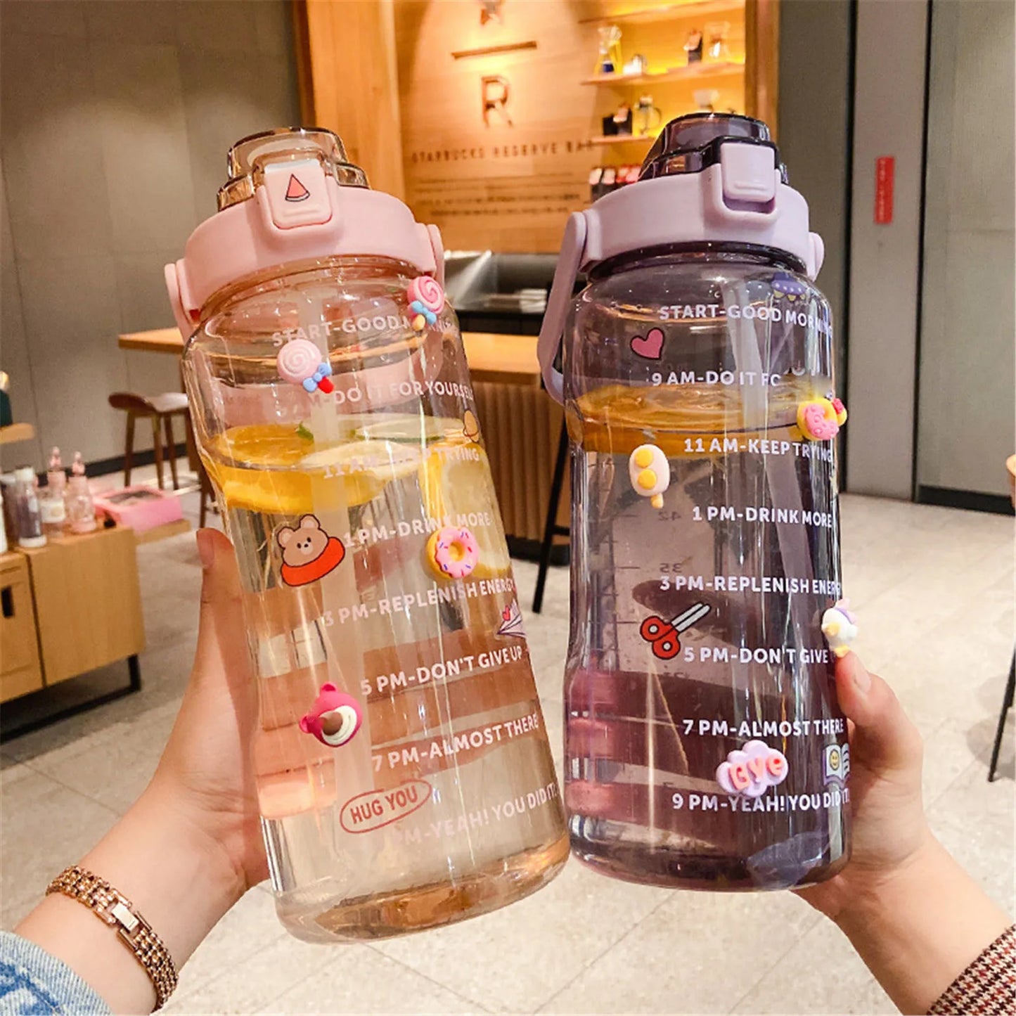 2000ml Large Capacity Sports Water Bottle | Leak-Proof & Portable