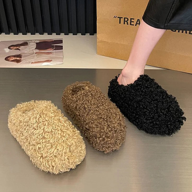 Warm Plush Velvet Slippers | Cozy Lightweight Home Footwear