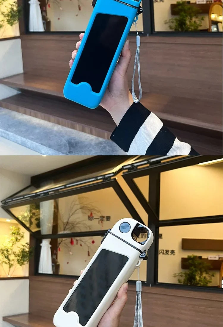 Cute Portable Plastic Straw Water Bottle | Eco-Friendly Design