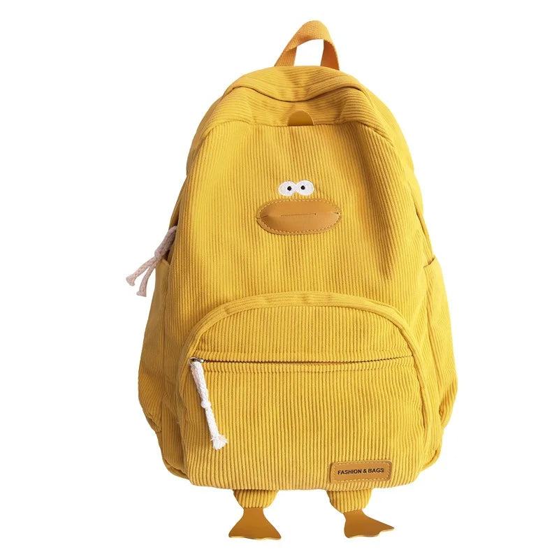 Cute Cartoon Duck Backpack | Stylish Travel Bag for Students