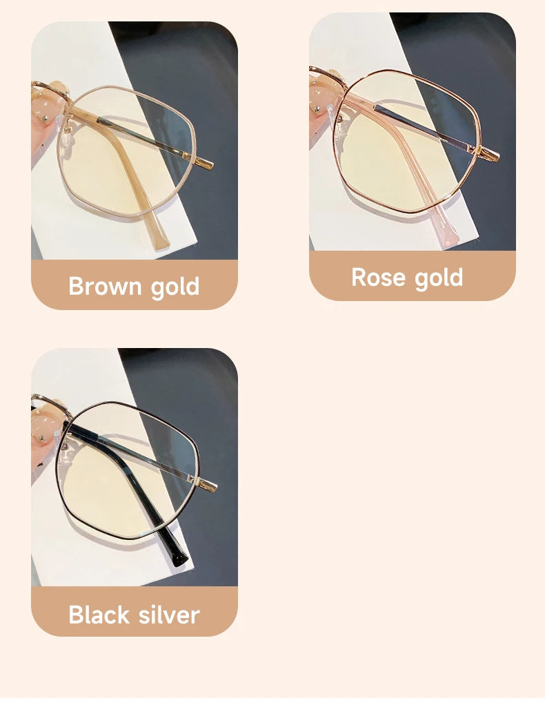 Stylish Geometric Women's Reading Glasses | Anti-Blue Light