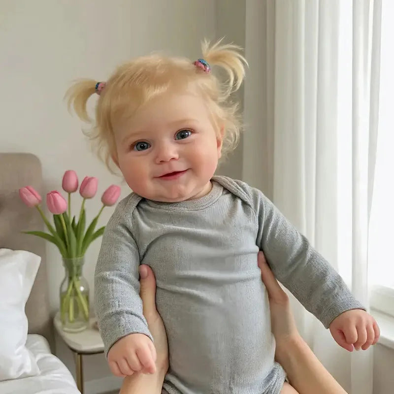 20-Inch Reborn Baby Girl Doll with Rooted Hair | Waterproof Bath Toy