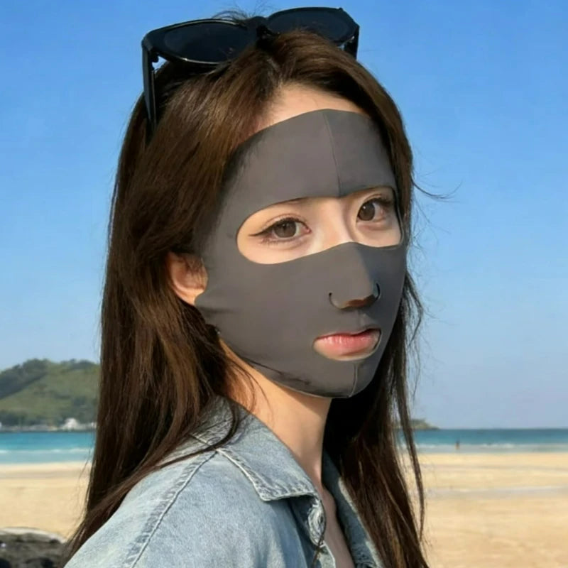 Lightweight Nylon Sunscreen Facial Mask for Outdoor Sports