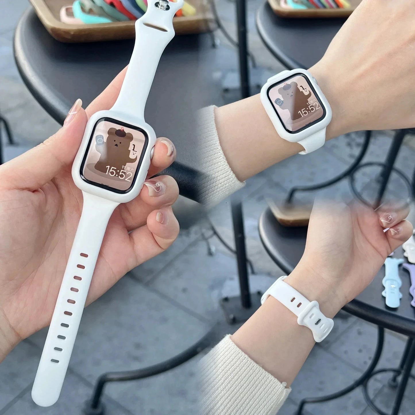 Premium Silicone Strap & Case for Sport Watches | Universal Fit