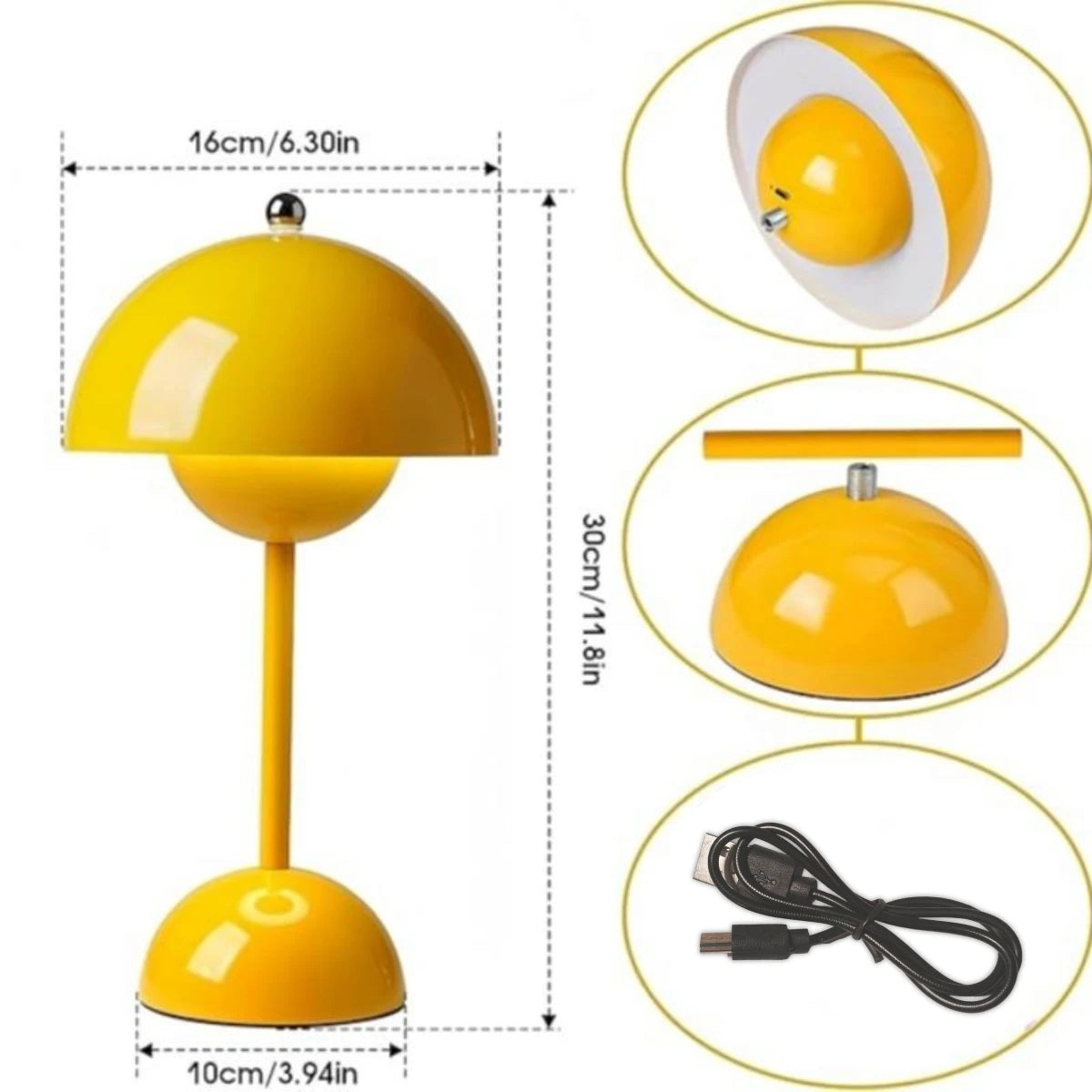 Modern Mushroom Night Light | Touch Color Changing Bedside Lamp