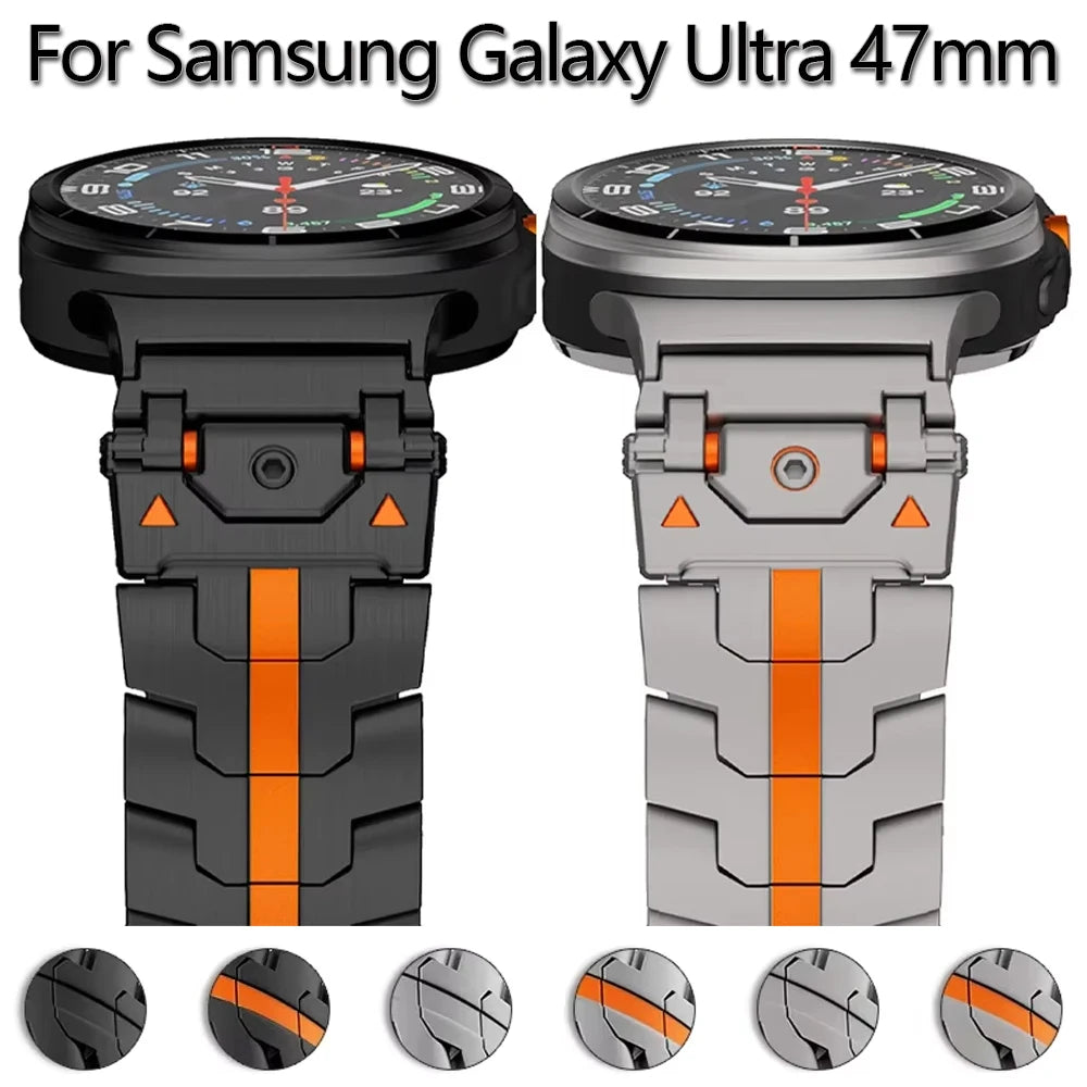 Luxury Stainless Steel Strap for Galaxy Watch 7 Ultra 47mm