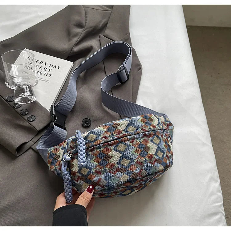 Stylish Corduroy Belt Bag for Women | Versatile Fanny Pack