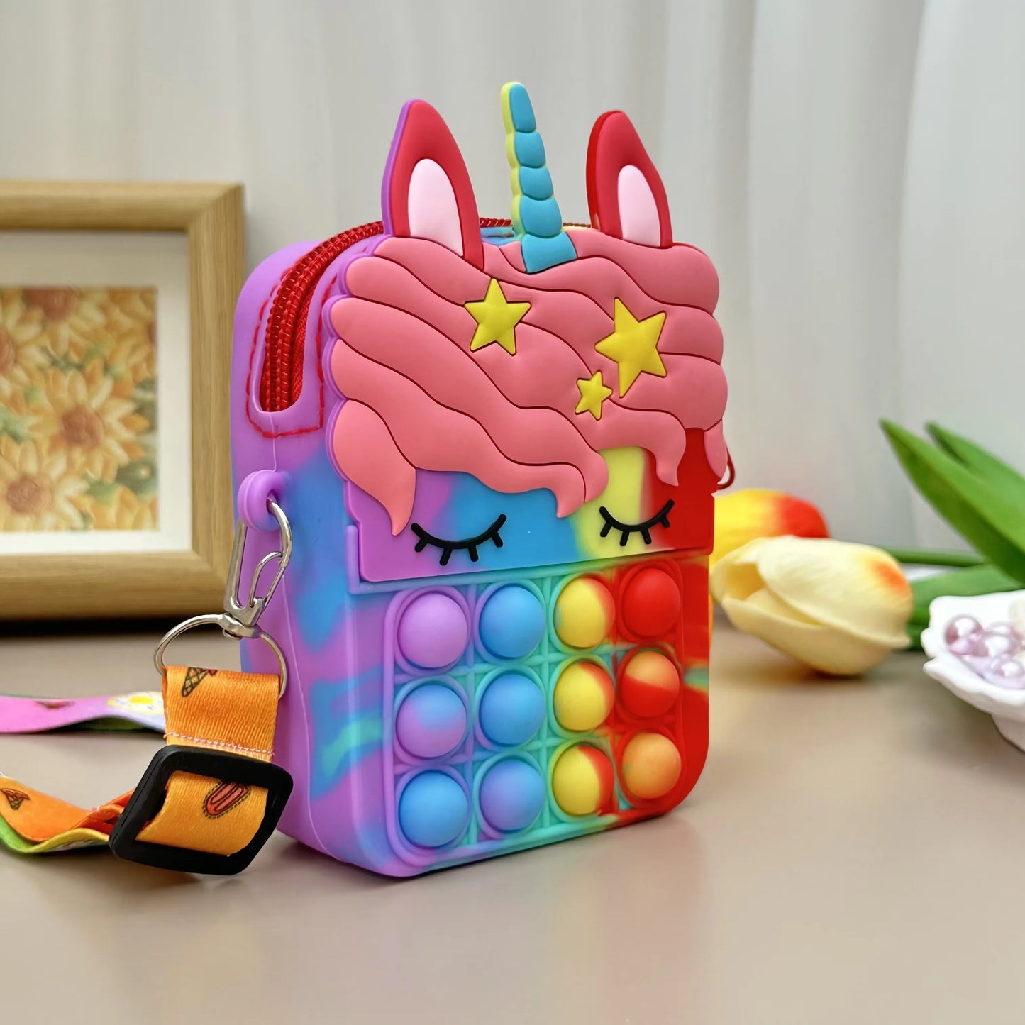 Unicorn Cross Bag - Stress Relief Handbag for Kids and Girls