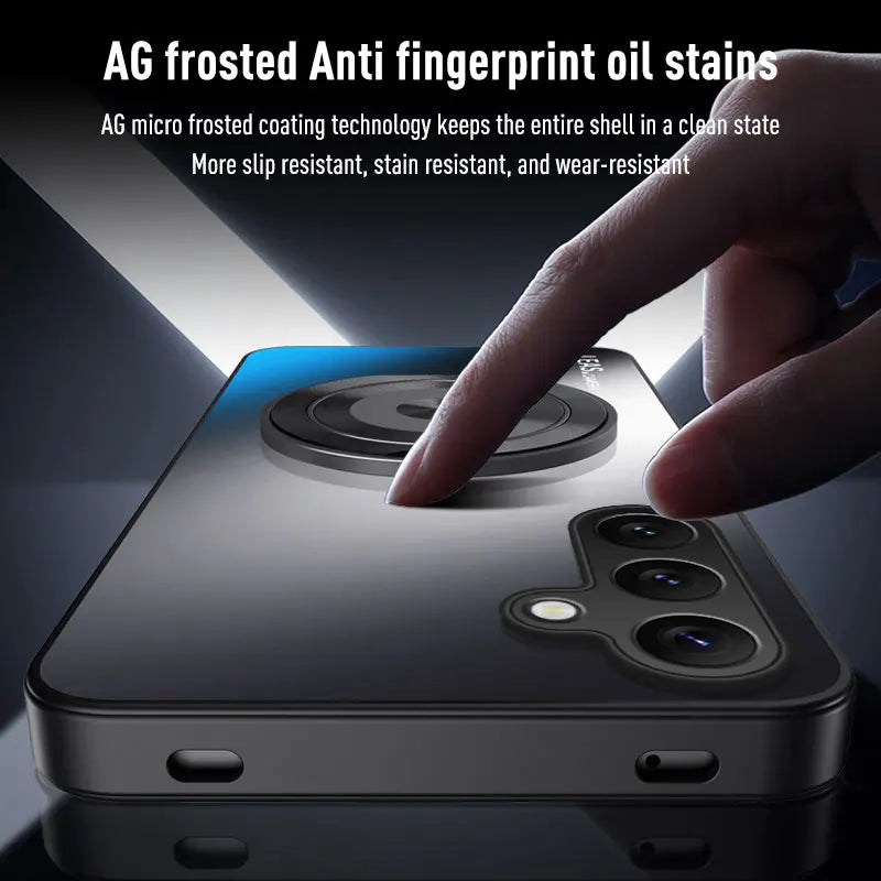 For Samsung A05 A06 A14 A15 A16 A35 A36 A56 A24 A34 A54 A25 A35 A55 A17 Magnetic Ring Stand Back Phone Case Ring Protect Cover