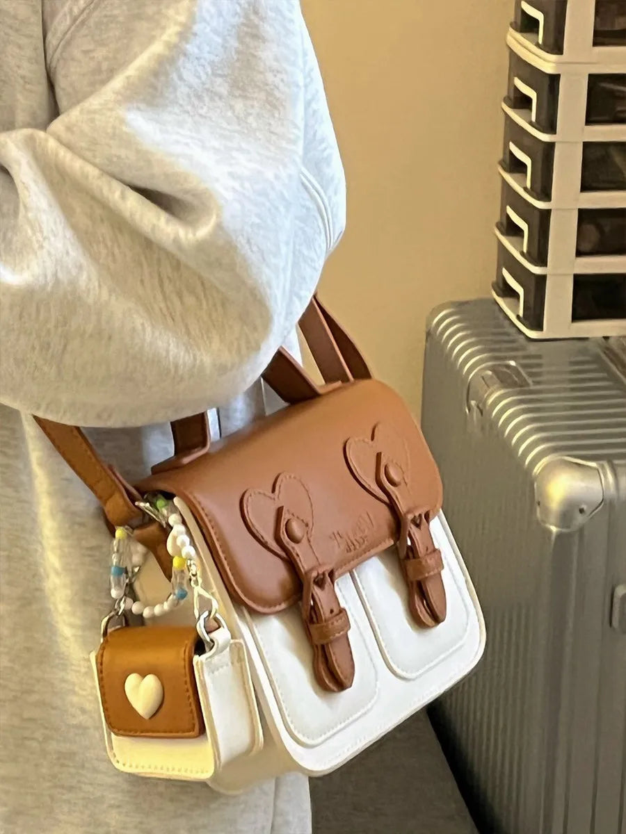 Fashionable Color Contrast Crossbody Bag for Women | Stylish Shoulder Bag