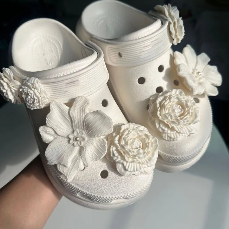 DIY Fashion Shoe Charms Set | 3D Flower Shoe Decorations