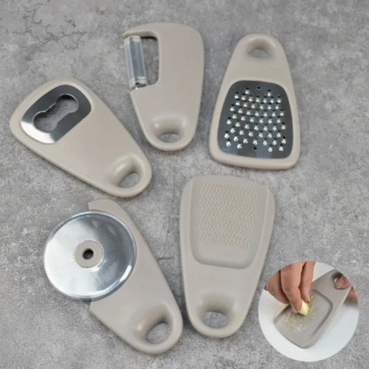 Juego de camping de 5 piezas para exteriores | Herramientas de cocina esenciales para cocinar