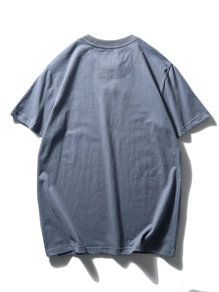Men's Retro Solid Color Short Sleeve T-shirt | Summer Fashion Top