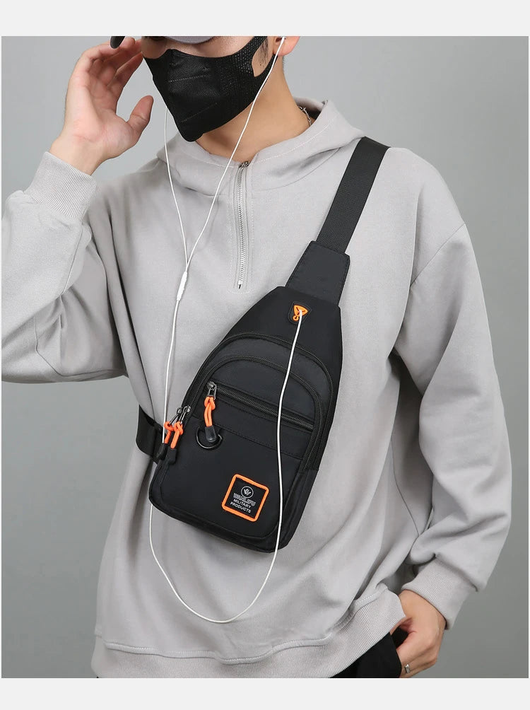 Men's Casual Sling Bag | Versatile Outdoor Chest Crossbody Pouch