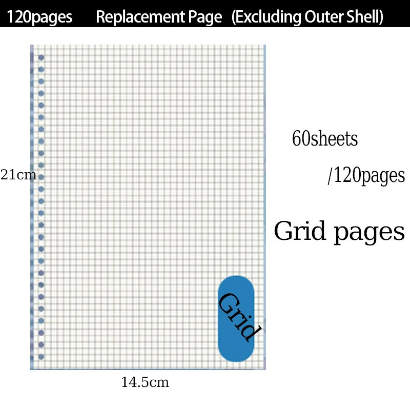 A5 Clear PVC Binder Notebook | Stylish Refillable Planner