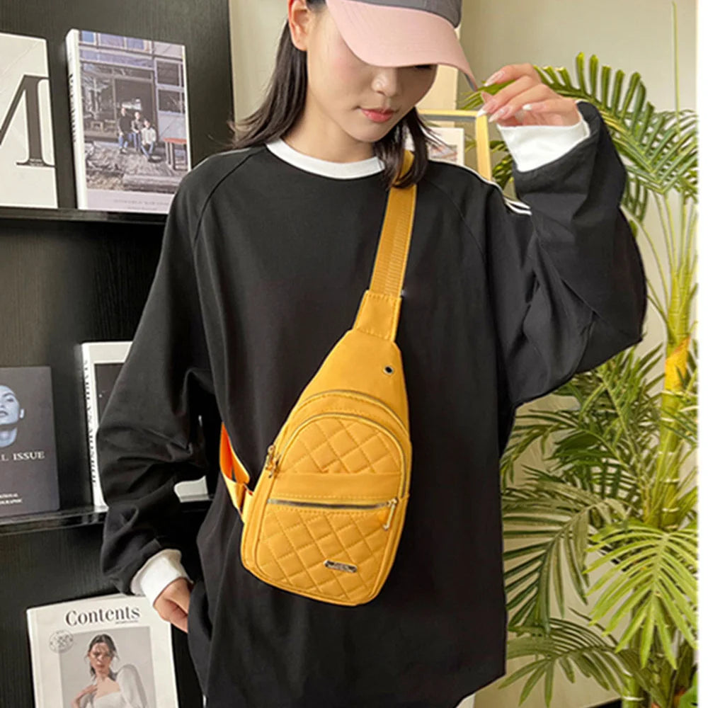 Waterproof Chest Bag for Women | Fashionable Anti-Theft Sling Backpack