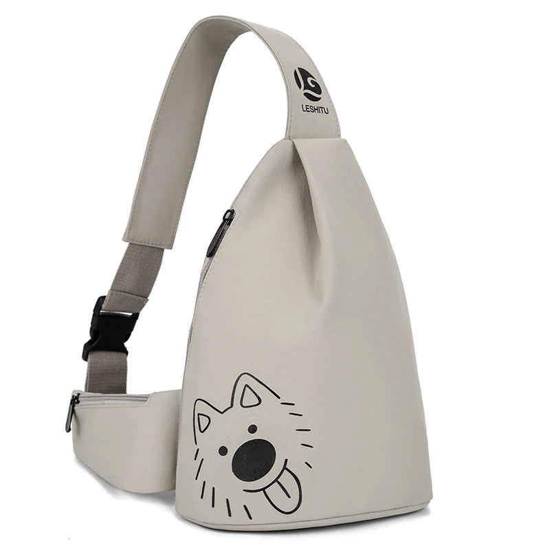 Cartoon Chest Sling Bag for Women | Versatile Crossbody Daypack